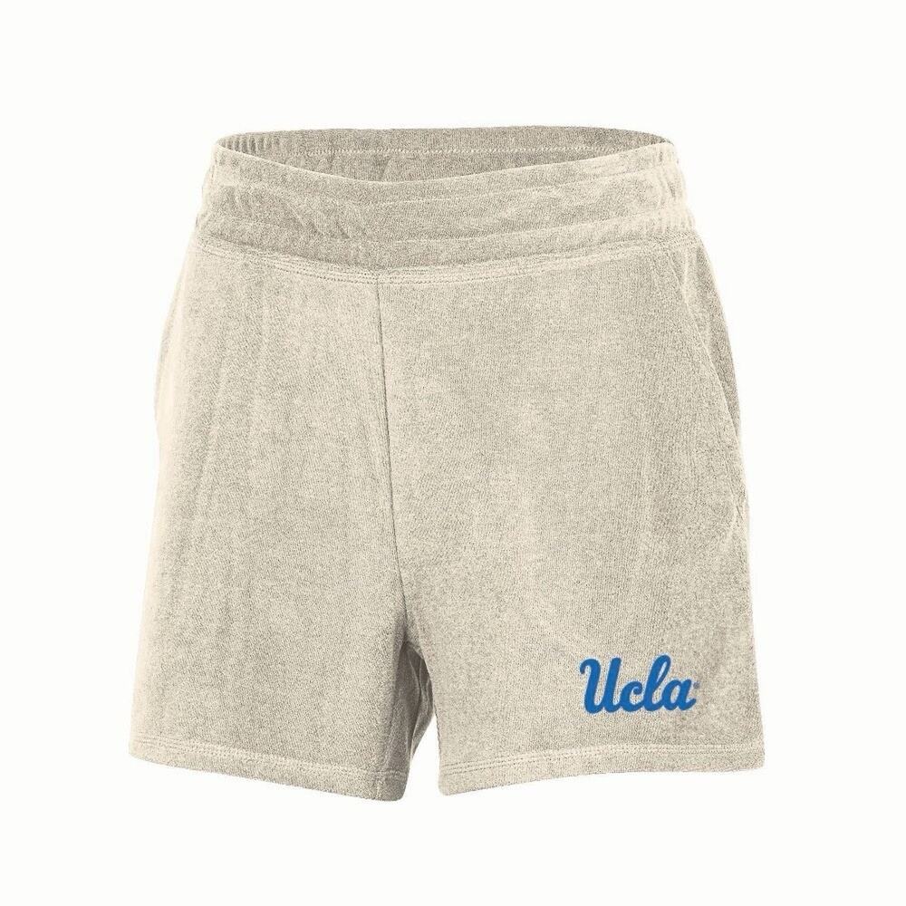UCLA Bruins Girls Shorts L 12/14 Cream Lounge Terry Rivalry Threads - NWTs